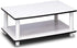 2-Tier Furinno JUST Coffee Table, Modern Coffee Table with Open Shelf, Toolless Assembly Side Table, for Living Room
