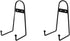 2pcs Black Metal Wall Mount Display Stands, 6 Inch Easel Plate Hanger for Plate, Book, Picture, Photo
