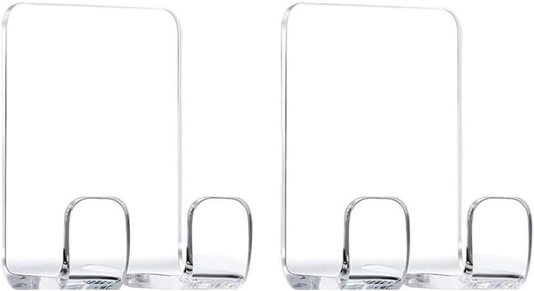 JWCE. Razor Holder Hooks Shower Hook with Acrylic Adhesive for Razor Bathroom Kitchen