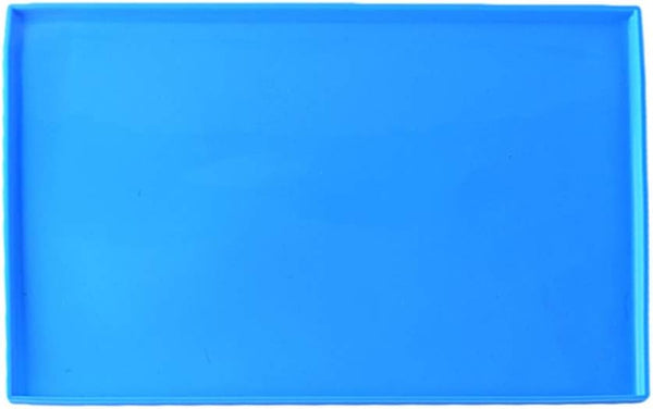 Hemoton Roll Cake Mat Flexible Baking Tray Pan Silicone Cookies Mold Bakeware (Blue)