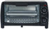 Dominion 4 Slice Toaster Oven Countertop, Retro Compact Design, Multi-Function, 1000 Watts, 30-Minute Timer, Black