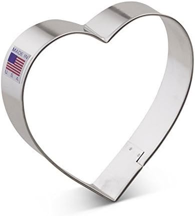Ann Clark Cookie Cutters Heart Premium Valentine Cookie Cutter, 4", Made in USA