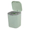 Tiny Countertop Trash Can, 0.5 Gallon with Push-Button, Green