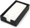 TiHau Acrylic Guest Towel Napkin Holder, Black Bathroom Paper Hand Towels Storage Tray,