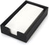 TiHau Acrylic Guest Towel Napkin Holder, Black Bathroom Paper Hand Towels Storage Tray,