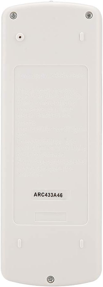 Universal Remote Control for Air Conditioners, Replacement Controller for ARC433A46 Compatible Models (1)