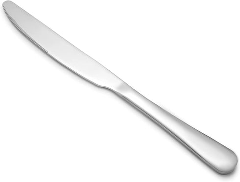 Stainless Steel 12-Piece Dinner Knives Pack, Table Steak Knives Set for 12 (Silver 9 Inches)
