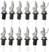 nicebottles Perfect Pour Weighted Stainless Steel Pourer, Pack of 12