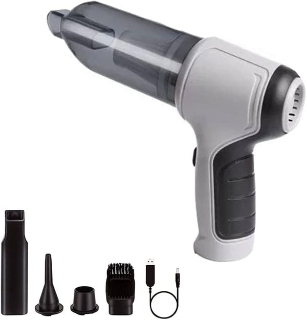 Handheld Cordless Vacuum Cleaner, 9000Pa with 3 Types Nozzles, 120W Rechargeable Low Noise Hand Vacuum for Car and Pet