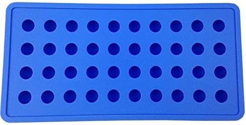 Mydio Mini Ice Ball Molds DIY Tool for Candy, Pudding, Jelly, Milk, Juice, Chocolate, Cocktails & Whiskey (1 Pack, Blue)