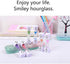 3 Minute Sand Timer Set for Brushing Teeth, Pack of 6 Colorful Smiley Hourglass Timers