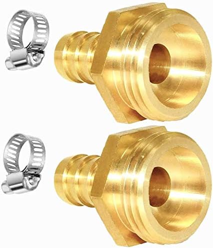 YOUHO Garden Hose Adapter 1/2" Drip Irrigation Tubing to Faucet - Reusable Connector Fittings for Most Rain Bird, Orbit, Dig, Toro 1/2 Tubing x 3/4" GHT Garden Hose Repair kit (3 Set) s by YOUHO