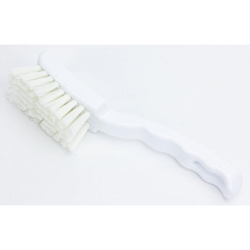 SPARTA 41395EC02 Plastic Scrub Brush, Detail Kitchen Brush with Hanging Hole, 7 Inches, White (Pack of 6)