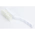 SPARTA 41395EC02 Plastic Scrub Brush, Detail Kitchen Brush with Hanging Hole, 7 Inches, White (Pack of 6)