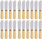 20-Pack Stainless Steel Butter Spreader Knives Set, 4-inch Wood Handle for Sandwich Cream Cheese