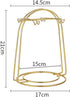 Coffee Mug Holder, 4 Hooks Metal Iron Gold Countertop Coffee Cup Tree Holder Stand for Kitchen Decor