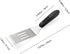 2 Pack Small Metal Spatula, Mini Stainless Steel Spatula for Flipping and Baking with Non-Slip Handle
