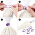 60 Pcs Reusable Pastry Bag Ties, Silicone Decoration Clips for Cake Piping, 15 Each Light Purple, Blue, Pink, Green