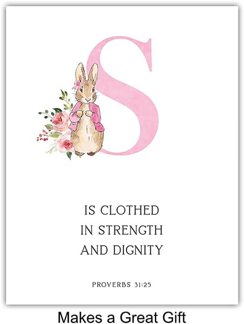 31 Proverbs - Christian Baby Girl Room Decor - Religious Nursery Decor - Scripture Wall Art - Fearfully and Wonderfully