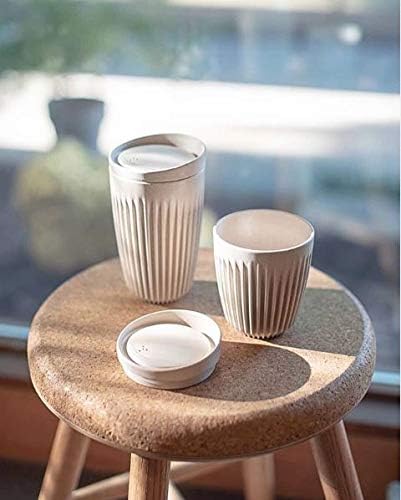 Huskee Cup Natural - Universal Lids for Versatile Use