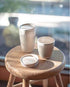 Huskee Cup Natural - Universal Lids for Versatile Use