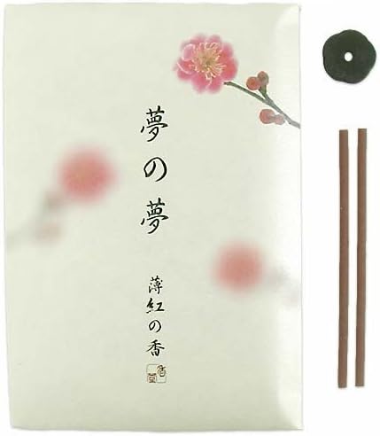 Yume-no-yume (The Dream of Dreams) - Pink Plum Flower Incense, 12 Sticks