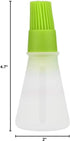 AKOAK 1 Pack Environmentally Friendly Silicone Flat-Bottomed Barbecue Oil Bottle Brush for Kitchen Baking and Cooking