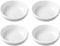 4pcs White Ceramic Dipping Bowls - 3 Inch Seasoning Dishes for Appetizers