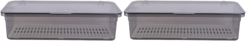 Cabilock Cutlery Organizer Flatware Tray with Lid, Utensil Holder for Drawer Countertop