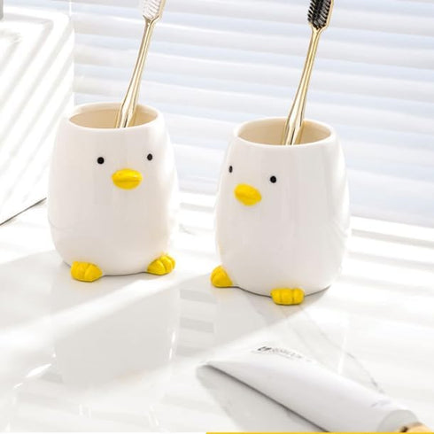 LOUIE SILNA Toothbrush Cup for Kids Durable & Colorfast Toothbrush Holder for Bathroom, Hotel & Office Desk Storage