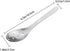 AOOSY Small Slotted Spoons,Modern Stylish Thick Heavy-weight Short handle Stainless Steel 10 Holes Durable Caviar Spoon for Soup Cereals Dips Curry Sauces Stews, Set of 2