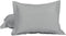 uxcell 2 Pack Pillow Shams, Soft Brushed Microfiber Pillowcases for 90 GSM Polyester, Wrinkle and Fade Resistant, Grey