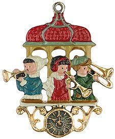 Musical Children German Pewter Christmas Ornament