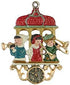 Musical Children German Pewter Christmas Ornament