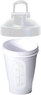 Protein Shaker Bottle - Classic Loop Top & Stainless Whisk Ball, Leak Proof Portable Gym Shaker Water Bottle with