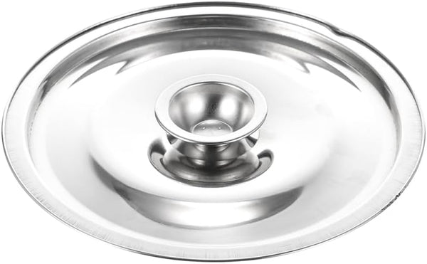 Stainless Steel Oil Pot Lid, Seasoning Pot Cover with Convenient Knob Spill Design for Kitchen Cookware