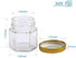 Woaiwo-q 25Pack1.5oz Honey Jars,Mini Honey Jars With Dipper,Hexagon Glass Jar with Gold Lids,Glass Jar with Labels