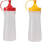 17 oz Squeeze Condiment Bottle Set 2-Pack Mustard & Ketchup Dispensers by