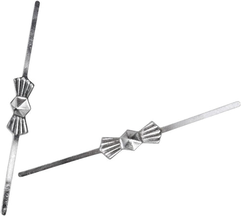 500PCS 1.57inch Metal Bright Silver Chandelier Crystal Clips, Total Length Butterfly Chandelier Part Connectors Clips
