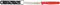 Mercer Culinary Rounded Tip Wavy Serrated Bar Knife, 4.3" Red
