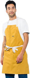 Caldo Daily Cotton Kitchen Apron for Cooking- Mens and Womens Professional Chef