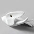 Pair of Ceramic Birds, White Wall Mounted Decor for Bathroom, Living Room, Garden Sculptures, Small
