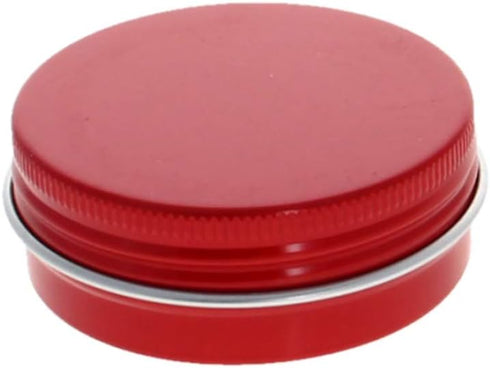 Othmro 12pcs 1oz Metal Round Tins Aluminum Containers with Screw Lid, 50 * 20mm(DxH) Red for Salve, Spices, Lip Balm,