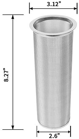 UPTRUST Cold Brew Coffee Maker Filter for 2 Quart/64 Ounce Wide Mouth Mason Jar, Iced Coffee & Tea Maker