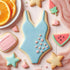One Piece Bathing Swimsuit/Lingerie Cookie Cutter 4 Inch - Tin Plated Steel from The Cookie Cutter Shop - Made in the