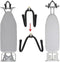 Pmsanzay Ironing Board Hanger, Wall Mount Ironing Board Holder Organizer Rack, Adjustable for Laundry Rooms - Holds 50LB