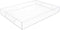 Isaac Jacobs Clear Acrylic Serving Tray (11x17) with Cutout Handles, Spill-Proof, Stackable Organizer