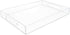 Isaac Jacobs Clear Acrylic Serving Tray (11x17) with Cutout Handles, Spill-Proof, Stackable Organizer