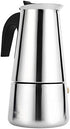 Coffee Maker - Stainless Steel Percolator Stovetop Espresso Latte Maker - Easy Clean (300ML 6 Cup)