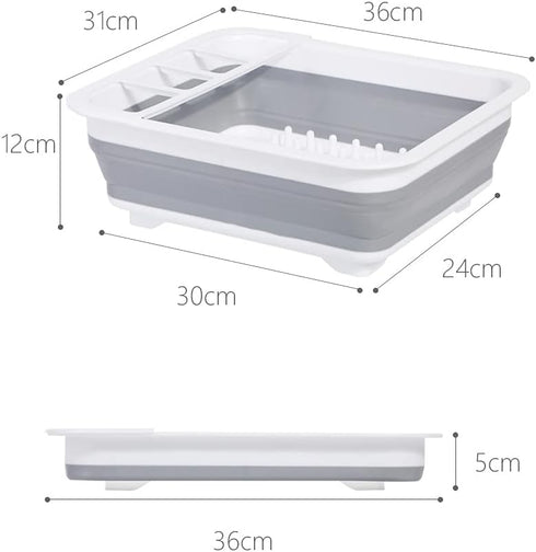 Drying Rack Kitchen, Dish Drying Rack, Collapsible Dish Racks for Kitchen Counter, Suitable for Kitchens, Motorhomes,
